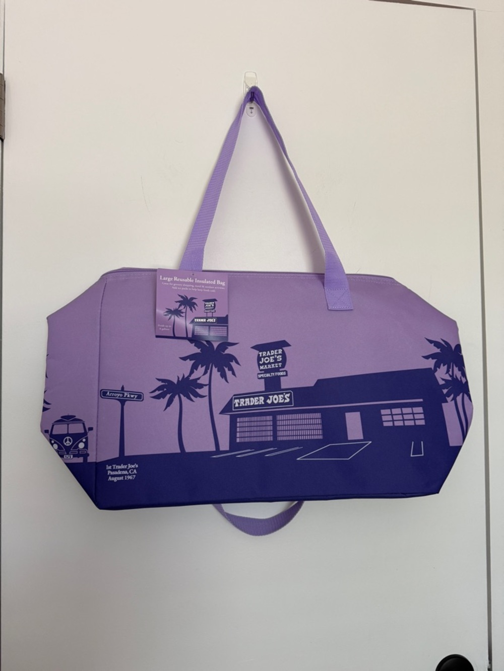 Trader Joe’s Purple Rain Insulated Cooler Bag Large 8 Gallon NEW 2026